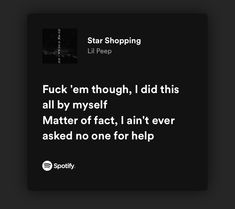 a black and white photo with the words, star shopping i'll peep