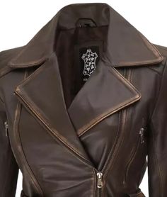 Rub Off Brown Moto Leather Jacket For Women
This asymmetrical style rub off brown belted moto leather jacket is made with real lambskin to ensure durability and its extra detailing provides a gorgeous look with any clothing. Features include wide lapels, asymmetrical closure, waist belt, and multiple pockets. If you are in search of something fashionable and comfy, then don't miss this belted dark brown moto leather jacket by Fan Jackets.

 

 

 

FAQs

	
		
			
			How long will Fitted Distressed Brown Leather Biker Jacket, Distressed Brown Fitted Leather Biker Jacket, Vintage Brown Fitted Long Sleeve Biker Jacket, Vintage Brown Biker Jacket For Fall Events, Fitted Vintage Brown Long Sleeve Biker Jacket, Fitted Long Sleeve Vintage Brown Biker Jacket, Distressed Brown Fitted Moto Biker Jacket, Fitted Distressed Brown Biker Jacket, Brown Belted Fitted Leather Jacket