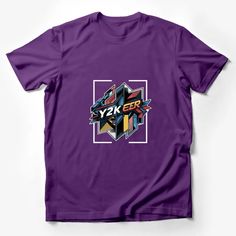 Retro Y2K Graphic T-Shirt, Colorful Geometric 90's Inspired Nostalgic Design, Unisex Fashion Tee Male T-Shirt Custom graphic T-Shirt.Customize your color Retro Purple T-shirt With Graphic Print, 90s Inspired Multicolor T-shirt For Streetwear, Purple Graphic T-shirt For Streetwear, Purple Graphic Design T-shirt For Streetwear, Purple 90s Style T-shirt With Letter Print, 90s Purple T-shirt With Letter Print, 90s Style Purple T-shirt With Letter Print, Y2k Purple Graphic Print Top, Purple Graphic Design T-shirt For Summer