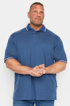 Shop KAM Big & Tall Blue Dobby Jersey Polo Shirt at Yours Clothing. Discover women’s plus size clothing in sizes 10-36 with fast delivery. Saved Items, Fashion Fits, Big & Tall, Smart Casual, Plus Size Clothing, Summer Sale, Size Clothing, Shirt Shop, Plus Size Outfits