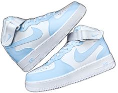 Light Blue Nike Air Force 1 Low-top For Streetwear, Light Blue Casual Basketball Shoes For Streetwear, Casual Light Blue Basketball Shoes For Streetwear, Light Blue Low-top Custom Sneakers For Streetwear, Custom Low-top Light Blue Sneakers For Streetwear, Custom Light Blue Low-top Sneakers For Streetwear, Nike Air Force 1 Light Blue For Streetwear, Sporty Blue Nike Air Force 1 For Light Sports, High-top Light Blue Skate Shoes For Streetwear