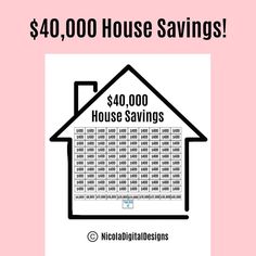 a house with the words $ 3, 000 house savings on it and an image of a