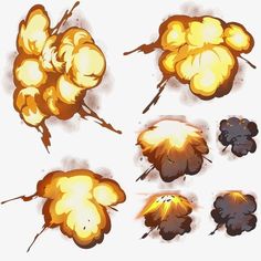 Blast Drawing Reference, Explosion Reference, How To Draw Fire, Explosion Tutorial, Drawing Effects, Blast Drawing, Explosion Art