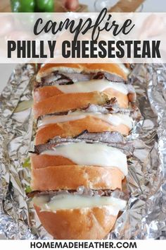 this is an easy recipe to make campfire philly cheesesteak for dinner