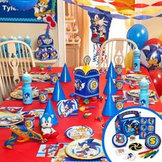 sonic the hedgehog birthday party supplies and decorations