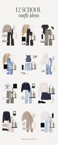 Scool Outfit Girl, Clean Girl Outfits Ideas, Ootd For School Casual, Simple Uni Outfits, College Girl Aesthetic Outfits, Clean School Outfits, Uni Girl Outfit, That Girl Outfits School, College Clothes Outfits