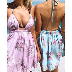 jukpop.com Boho Sexy Halter Deep V Neck Backless Strappy Floral Beach Elastic Dress Evening Party Sundress S-XXL JKP1508 Flirty V-neck Sundress For Beach, Pink Halter Dress For Summer Parties, Pink Halter Dress With Spaghetti Straps For Vacation, Backless Pink Sundress For The Beach, Backless Pink Sundress For Beach, Pink Backless Sundress For Beach, Pink Halter Neck Dress For Vacation, Pink Backless Sundress For Vacation, Pink Halter Neck Dress For Beach Season