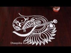 an intricate design on a wooden table