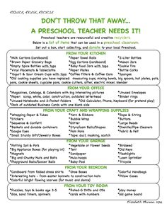 Quality Rated Preschool, Preschool Supply List Back To School, Supply List For Preschool, Reggio Lesson Plans Preschool, Preschool Supply List Teachers, Prek Supply List, Preschool Wish List For Parents, Preschool Supplies List, Preschool Classroom Supplies List