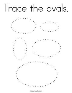 trace the ovals worksheet