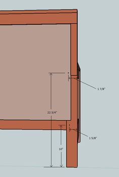 an image of a wooden bed frame with measurements for the headboard and foot board