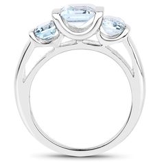 "Real Blue Topaz Ring, 3 Stone Blue Topaz Ring, Sterling Silver Ring, Blue Topaz Silver Ring, December Birthstone Ring Flaunt yourself with this blue topaz 3 stone ring. The natural gemstones have a combined weight of 3.21 carats and are set in .925 sterling silver with rhodium plating. The soft blue hue of this ring adds a pop of color to any look! The understated design and vibrant stones make this ring perfect for every occasion. Product Details: Metal: .925 Sterling Silver Gross Wt: 5.32 Gra Three-stone Blue Topaz Ring For Anniversary, Blue Topaz Three Stone Ring For Anniversary, Three Stone Blue Topaz Ring For Anniversary, Anniversary Three-stone Blue Topaz Ring, Blue Topaz Three-stone Ring, Blue Topaz Three Stone Promise Ring, Three-stone Topaz Promise Ring, Three Stone Topaz Promise Ring, Three Stone Blue Topaz Sapphire Promise Ring