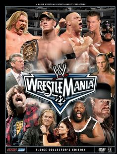 an image of wrestling manias dvd cover