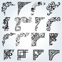 an ornate set of letter f