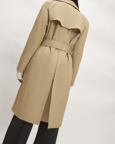 The Cotton Modern Trench Coat Cornstalk – Everlane Timeless Gabardine Outerwear For Spring, Timeless Belted Outerwear For Work, Timeless Outerwear With Belted Cuffs For Work, Classic Fall Workwear Raincoat, Classic Fall Raincoat For Work, Timeless Belted Outerwear For Spring, Classic Pea Coat With Belted Cuffs For Work, Classic Button Closure Raincoat For Work, Classic Workwear Raincoat With Button Closure