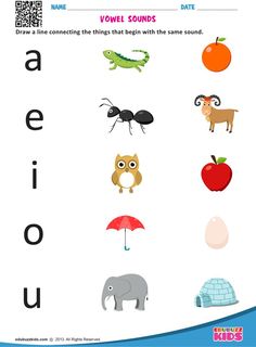 an english worksheet with pictures of animals and letters that spell the word e