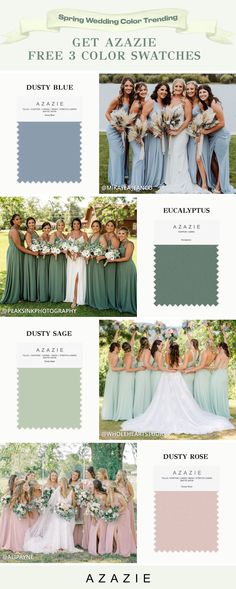 the color scheme for this bridesmaid's wedding party