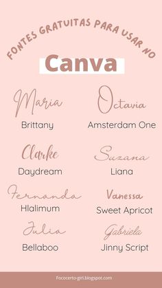 some type of font and numbers on a pink background with the words canva in different languages