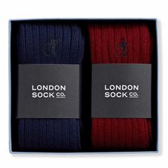 Trossachs, Welly Socks, 2-Pair Box Welly Socks, Sock Company, Luxury Socks, Invisible Socks, Wellington Boots, Retro Stripes, Mens Luxury, Royal Navy, Fashion Socks