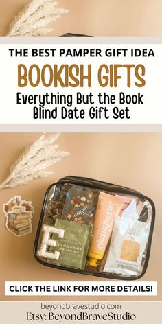 the best pamper gift idea booksh gifts everything but the book blind date gift set