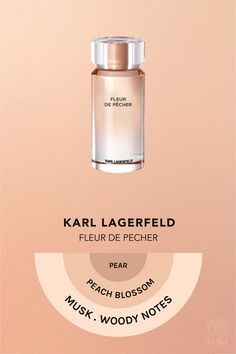 Karl Lagerfeld Fleur de Pêcher Diy Perfumes, Diy Perfume, Perfume Collection, Body Mist, Smell Good, Karl Lagerfeld, Mist, Scents, Hair Makeup