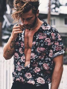 Floral Shirt Men Outfit, Shirt Men Outfit, Chinos Men Outfit, Floral Shirt Outfit, Shirts For Summer, Boots Men Outfit, Floral Shirts, Pants Outfit Men, Mens Summer Outfits