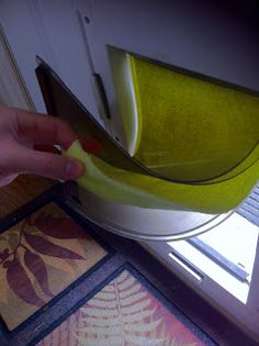 I inherited a dog door when moving into a new house and soon realized that it was much too drafty for my energy conscious needs.  I have bee... Diy Dog Door Flap, Diy Dog Door, Dahl House, Doggy Door, Doggie Door, Dog Doors, Dog House Diy