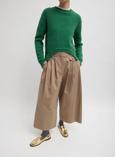 Bio Twill Triple Pleat Cropped Pant Amy Smilovic, Light Pants, Cashmere Socks, Mother Denim, Spring Wardrobe, Cropped Style, Jacket Sale, Skirts For Sale, Cotton Style