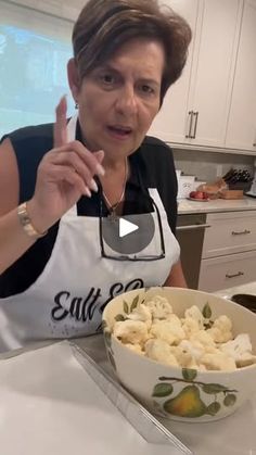 29K views · 425 reactions | Recipe from girlfriends Maddalena and Mauro Castano yammiii | By M&M Castano Fan | Guys. I'm doing a little bit of
roasted cauliflower in the oven. Okay? So this is all
you're going to need. I got one head of cauliflower. I washed
it, dried it good. I have salt and not even pepper. My sister
Mary makes it like this and she said don't put pepper. I said
okay. I got olive oil. Extra virgin olive oil. And I got a
little bit of pecorino Romano grated. And she doesn't do the
cheese but I'm going to do the cheese. She just does salt and
pepper. So alls I did was I put my cauliflower in a bowl. I cut
it in like pieces like this size, okay? And I'm going to
put olive oil I'm going to do salt. Remember she said only
salt. No pepper. And I'm going to put my pecorino
Roman