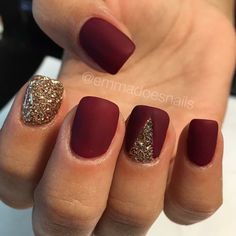 Red Nails Glitter, Maroon Nails, Nails Christmas, Stylish Eve, Short Nail Designs, Prom Nails, Cute Nail Designs, Fall Nail Designs, Matte Nails