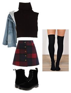 "Grunge Inspired Outfit" by randilauderdale on Polyvore featuring Marc Jacobs and Dr. Martens 90's Outfit, 90s Fashion Women, Mode Grunge, Outfit 90s, 90's Fashion, 90s Fashion Outfits, 90s Outfit