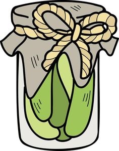 Hand Drawn pickle jar illustration Jar Illustration, Jar Drawing, Easy Pickle, Pickle Jar, Vector Game, Pickle Jars, Game Design