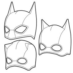 batman mask templates to print out for the child's face and headband