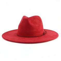 PRICES MAY VARY. MATERIAL:The wide brim fedora hats for women is made of suede material, which makes the hat feel soft, smooth and light to the touch. In addition, the air permeability is also relatively strong. ADJUSTABLE SIZE:Hat Circumference: 56-58cm/22"-22.8"; Brim Width: 9cm/3.54"；Height: 12cm/4.72".With moisture wicking inner ribbon straps to adjust sizes in between. CLASSIC DESIGN:This felt womens hat is designed to be light, breathable and unstuffy for any season.Classic western cowboy Trendy Red Fedora Felt Hat, Red Curved Brim Felt Hat For Rodeo, Western Style Red Fedora Felt Hat, Red Western Fedora Felt Hat, Casual Red Brimmed Felt Hat, Western Hats For Women, Fedora Hats For Women, Country Music Concerts, Cowboy Design