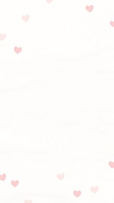 pink hearts on white paper with space for text