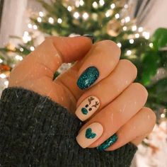 Simple Gel Nails, Chic Nails, Green Nails