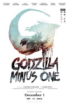 the poster for godzilla minus one