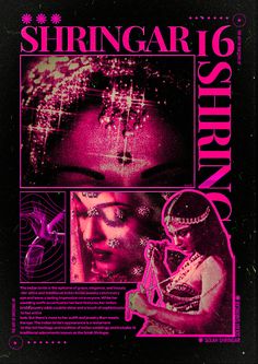 the poster for stringgari's show features an image of a woman in pink