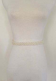 Pearl Sash-Beads Belt-Beaded Pearl by RoseybloomBoutique on Etsy Sash Design, Beads Belt, Ribbon Bow Tie, Pearl Ribbon, Bridal Braids, Maternity Sash, 108 Mala Beads, Beautiful Wedding Photos, Wedding Sash