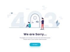 the landing page for we are sorry, which features two people sitting at an open door