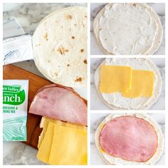 the process for making an omelet with ham and cheese