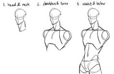 how to draw the human figure in 3 easy steps step by step drawing for beginners