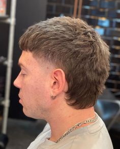 Men Short Mullet Hairstyle, Cropped Mullet, Buzzcut Mullet, Buzz Cut Mullet, Mullet Short Hair Men, Mullet Short, Short Mullet Mens, Perm Hair Men