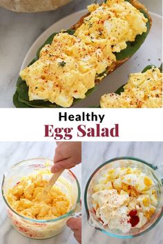 egg salad is an easy and healthy side dish