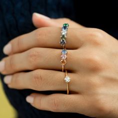 Elegant Birthstone Ring , Sterling Silver Ring , Multi-stone Family Ring , Custom Friends Birthstones , Gold Filled Ring , Birthday Gift Family Birthstone Ring, Month Gemstones, Birthstone Ring Mothers, Family Ring, Family Rings, Baguette Ring, Mother Rings, Birthday Ring, Gold Filled Ring