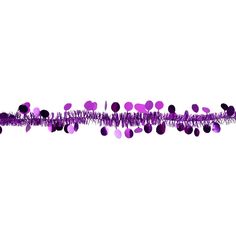 Christmas or Halloween shiny purple tinsel garland. Polka dots cutouts throughout the garland. Flame retardant and tarnish resistant Tinsel Christmas, Christmas Tinsel, Tinsel Garland, Purple Christmas, Christmas Central, Unique Halloween, Flame Retardant, 12 Days Of Christmas, Blue Polka Dots