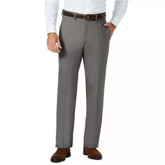 Men's J.M. Haggar Premium Classic-Fit Stretch Sharkskin Flat-Front Hidden Expandable Waist Dress Pants Color: 035 Medium Grey Size 34w X 29l New With Tag Details From Site: _______________ Dressed To The Nines. Step Up Your Workday Style With These Men's Haggar Dress Pants And Their Sophisticated Design. Stretch Fabric Blend Delivers Constant Comfort. Product Features Stretch Fabric Blend For Comfortable Movement 4-Pocket Zipper Fly With Hook And Bar Closure Fit & Sizing Classic Fit Sits At The Big And Tall Straight Leg Pants For Business Casual, Classic Big And Tall Straight Leg Bottoms, Big And Tall Straight Leg Dress Pants For Work, Classic Straight Leg Bottoms For Big And Tall, Big And Tall Straight Leg Bottoms With Welt Pockets, Big And Tall Tapered Leg Work Pants, Big And Tall Business Casual Pants With Welt Pockets, Big And Tall Flat Front Workwear Bottoms, Big And Tall Workwear Bottoms With Welt Pockets