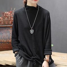 Item Code4170586193982Material78%-80%CottonProduct Details:·Casual·Half Turtleneck ·Solid Color·Irregular Hem,Drawstring·Long SleeveOne Size(Fit for EU 38-40,US8-10,UK12-14,AU12-14,NZ12-14)Length: 59.00-60.00 cm/ 23.23-23.62 "Bust: 106.00 cm/ 41.73 "Shoulder: 41.00 cm/ 16.14 "Sleeve Length: 57.00 cm/ 22.44 "Hem: 100.00 cm/ 39.37 "The model height:5'4"/165cm,weight:121.3lb/55kgTips:1. The products are taken in kind, due to shooting techniques, light, and color parameter settings, etc., product im Fall Casual Blouse For Casual Gatherings, Casual Blouse For Fall Layering, Boho Style Dresses, Urban Looks, Yoga Activewear, Irregular Hem, Plus Size Swimsuits, Womens Bathing Suits, Kids Sweater