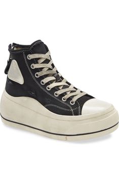 R13 Platform High Top Sneaker (Women) | Nordstrom Canvas Platform High-top Sneakers For Streetwear, Canvas High-top Platform Sneakers For Streetwear, High-top Canvas Platform Sneakers For Streetwear, Urban High-top Canvas Platform Sneakers, Mid-top Canvas Platform Sneakers, High-top Canvas Platform Sneakers, High-top Cotton Platform Sneakers With Contrast Sole, Casual Distressed High-top Sneakers, High-top Cotton Platform Sneakers With Laces