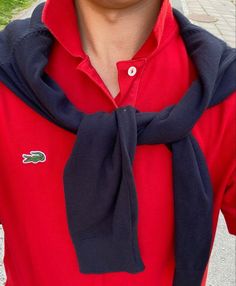 Red Polo Shirt Outfit Men, Natal Outfit, Men Streetwear Aesthetic, Sartorial Men, Preppy Outfits Men, Polo Shirt Outfits, Shirt Outfit Men, Prep Style, Men Stylish Dress